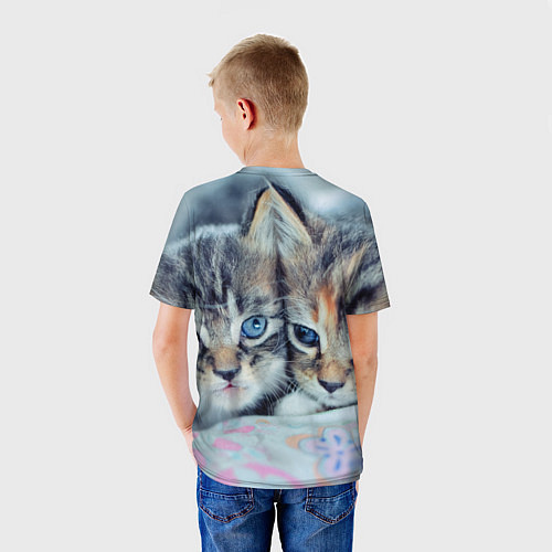 Детская футболка Котята / 3D-принт – фото 4
