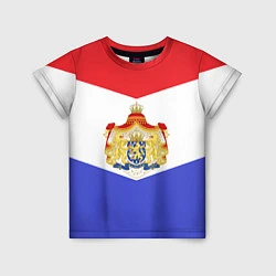 Футболка детская Флаг и герб Голландии, цвет: 3D-принт