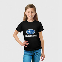 Футболка детская Subaru - emblem, цвет: 3D-принт — фото 2