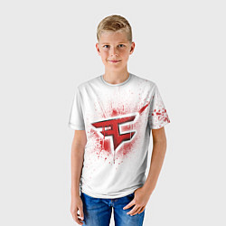 Футболка детская FaZe Clan: White collection, цвет: 3D-принт — фото 2