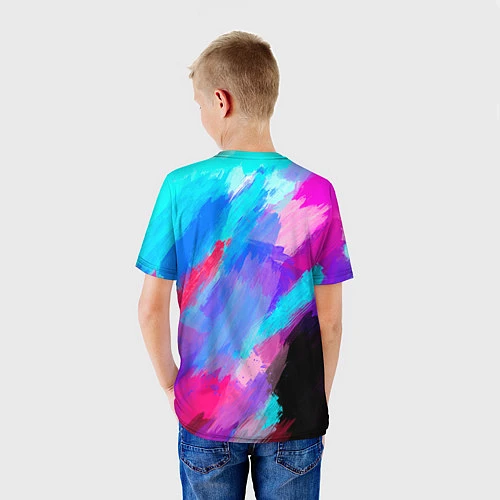 Детская футболка Chester Bennington: Colors / 3D-принт – фото 4