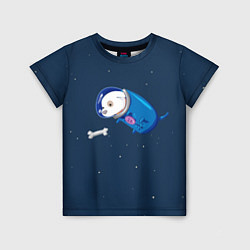 Детская футболка Собачка в космосе