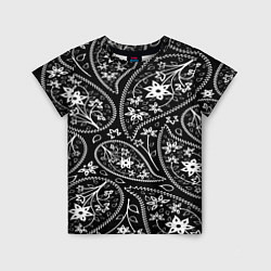 Детская футболка Black cucumber pattern