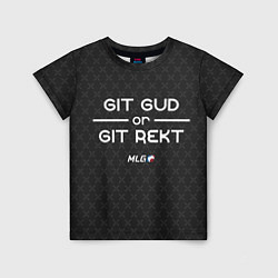 Детская футболка MLG Git Gud or Git Rekt