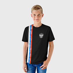 Футболка детская Russia - Black collection 2023, цвет: 3D-принт — фото 2