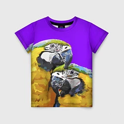 Детская футболка Попугайчики