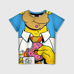 Детская футболка Homer with donut