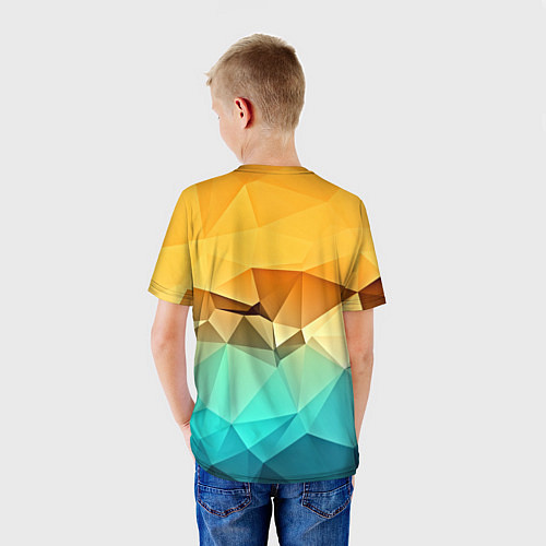 Детская футболка Битва геометрий / 3D-принт – фото 4