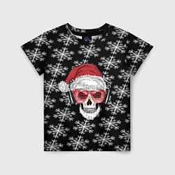 Детская футболка Santa Skull хипстер