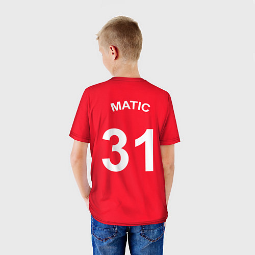 Детская футболка Man UTD: Nemanja Matic / 3D-принт – фото 4
