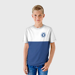 Футболка детская Chelsea FC: Light Blue, цвет: 3D-принт — фото 2