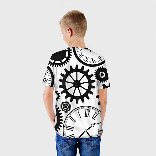 Детская футболка Часы и шестеренки / 3D-принт – фото 4