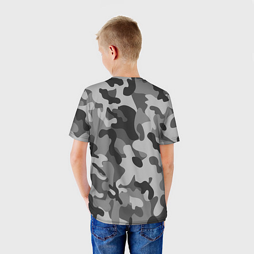 Детская футболка Ночной Камуфляж 1 / 3D-принт – фото 4