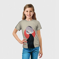 Футболка детская Nier Automata, цвет: 3D-принт — фото 2