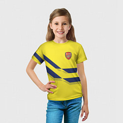 Футболка детская Arsenal FC: Yellow style, цвет: 3D-принт — фото 2