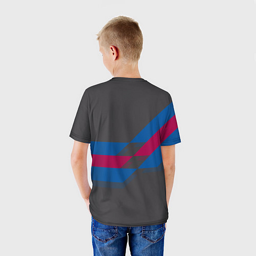 Детская футболка Barcelona FC: Dark style / 3D-принт – фото 4