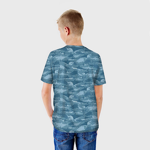 Детская футболка Мир акул / 3D-принт – фото 4