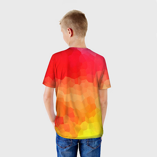 Детская футболка Яркая абстракция / 3D-принт – фото 4