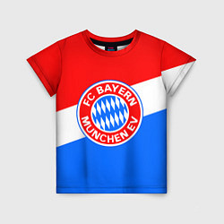 Футболка детская FC Bayern: tricolor, цвет: 3D-принт