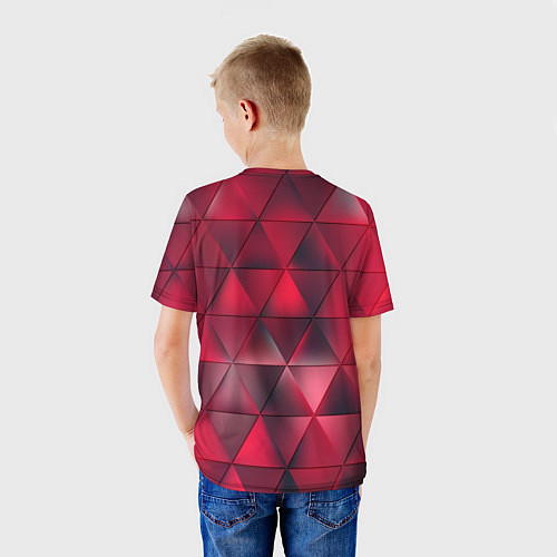 Детская футболка Dark Red / 3D-принт – фото 4
