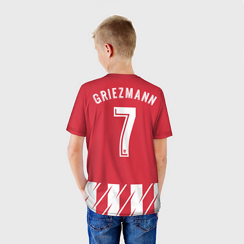 Детская футболка Atletico Madrid FC: Grizman Home 17/18 / 3D-принт – фото 4