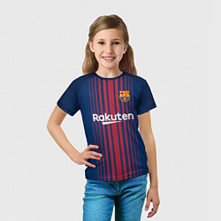 Футболка детская Barcelona FC: Neymar Home 17/18, цвет: 3D-принт — фото 2