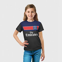 Футболка детская FC PSG: Fly Emirates, цвет: 3D-принт — фото 2