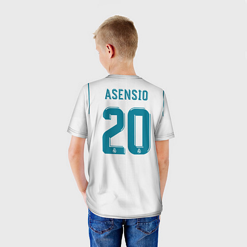 Детская футболка Real Mardid FC: Asensio Home 17/18 / 3D-принт – фото 4