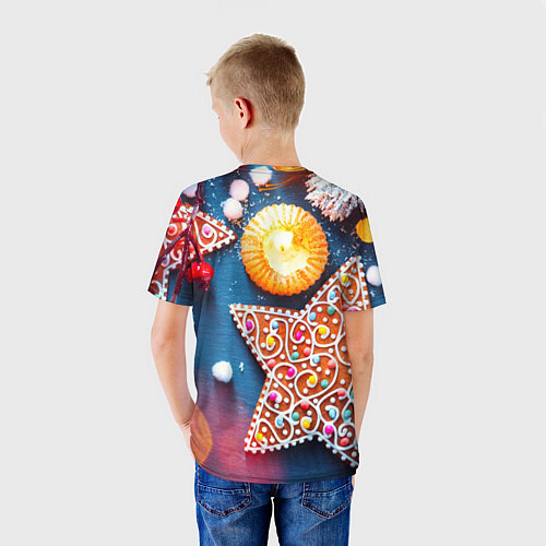 Детская футболка Новогодняя фантазия / 3D-принт – фото 4
