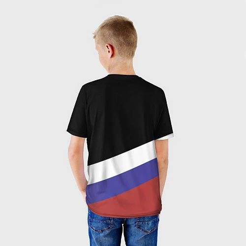 Детская футболка Fight Russia / 3D-принт – фото 4