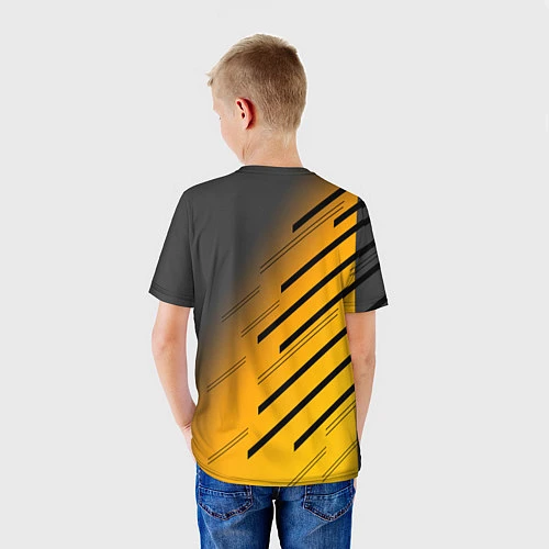 Детская футболка PUBG: Lines Style / 3D-принт – фото 4