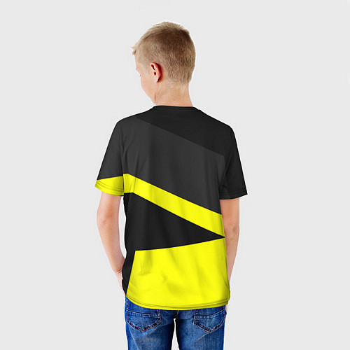 Детская футболка FC Borussia: Sport Geometry / 3D-принт – фото 4