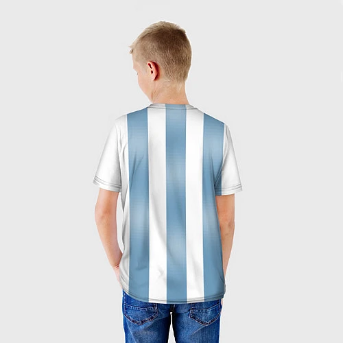 Детская футболка Сборная Аргентины: ЧМ-2018 / 3D-принт – фото 4