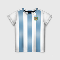 Футболка детская Сборная Аргентины: ЧМ-2018, цвет: 3D-принт