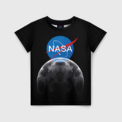 Футболка детская NASA: Moon Rise, цвет: 3D-принт