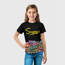 Футболка детская Simpsons Donuts, цвет: 3D-принт — фото 2