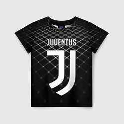 Футболка детская FC Juventus: Black Lines, цвет: 3D-принт