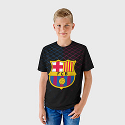 Футболка детская FC Barcelona Lines, цвет: 3D-принт — фото 2