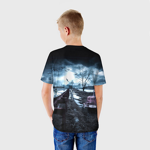 Детская футболка STALKER - АЗАМАТ / 3D-принт – фото 4