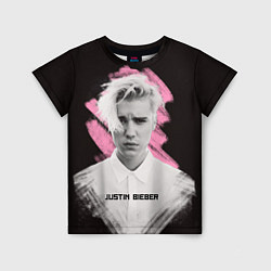 Детская футболка Justin Bieber: Pink Splash