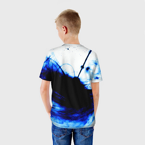 Детская футболка Linkin Park blue smoke / 3D-принт – фото 4