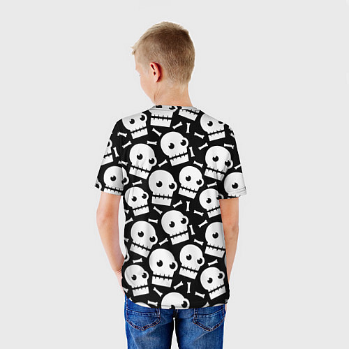 Детская футболка Дикие черепа / 3D-принт – фото 4