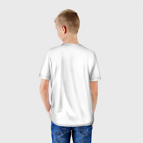 Детская футболка Minecraft: White Creeper / 3D-принт – фото 4