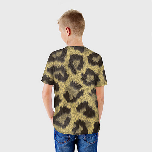 Детская футболка Шкура гепарда / 3D-принт – фото 4
