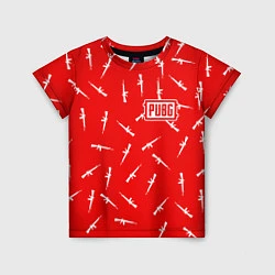 Детская футболка PUBG: Red Weapon