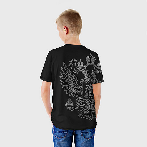 Детская футболка Танкист: герб РФ / 3D-принт – фото 4