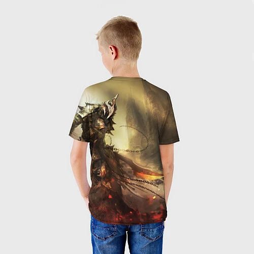 Детская футболка Dark Souls: Dark Knight / 3D-принт – фото 4
