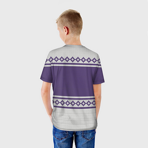 Детская футболка Синтол: Зимний узор / 3D-принт – фото 4