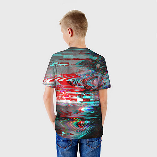 Детская футболка Glitch effect / 3D-принт – фото 4
