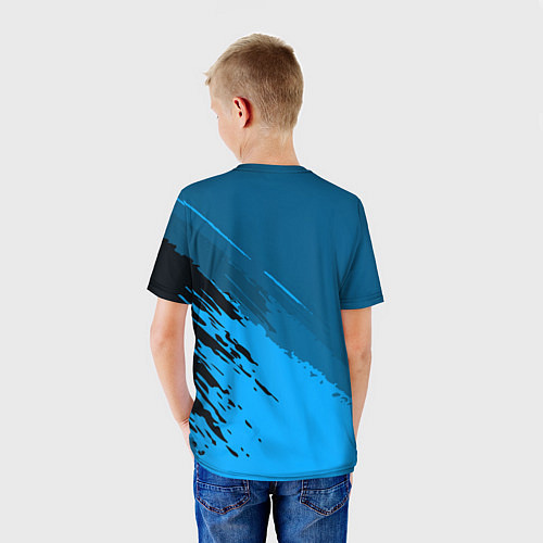 Детская футболка FC Juventus: Blue Original / 3D-принт – фото 4
